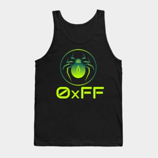 Cyber security - Hex Hacker 0xff Neon, Spider Tank Top